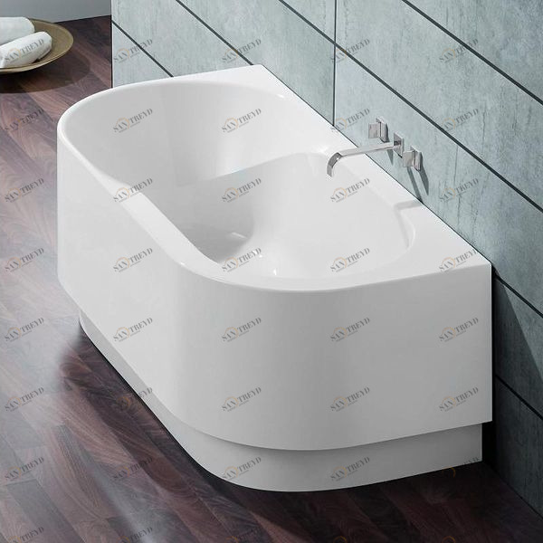 Ванна пристенная SPECTRA 170х80 см с аэромассажной системой Deluxe HOESCH 3663