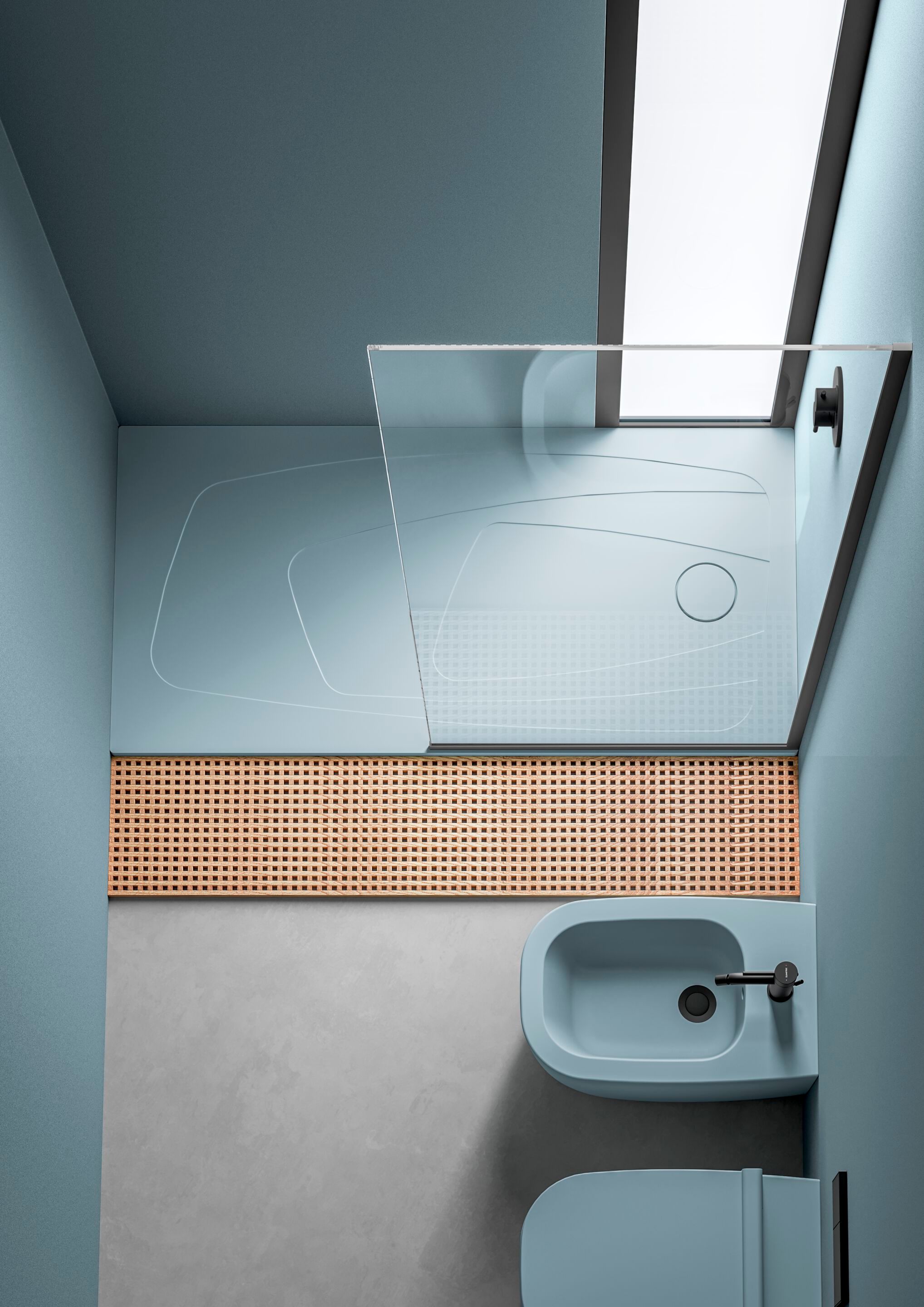 Керамический нескользящий прямоугольный поддон для душа Ceramica Dolomite за пределами ARCH-00148401 - Вид №3