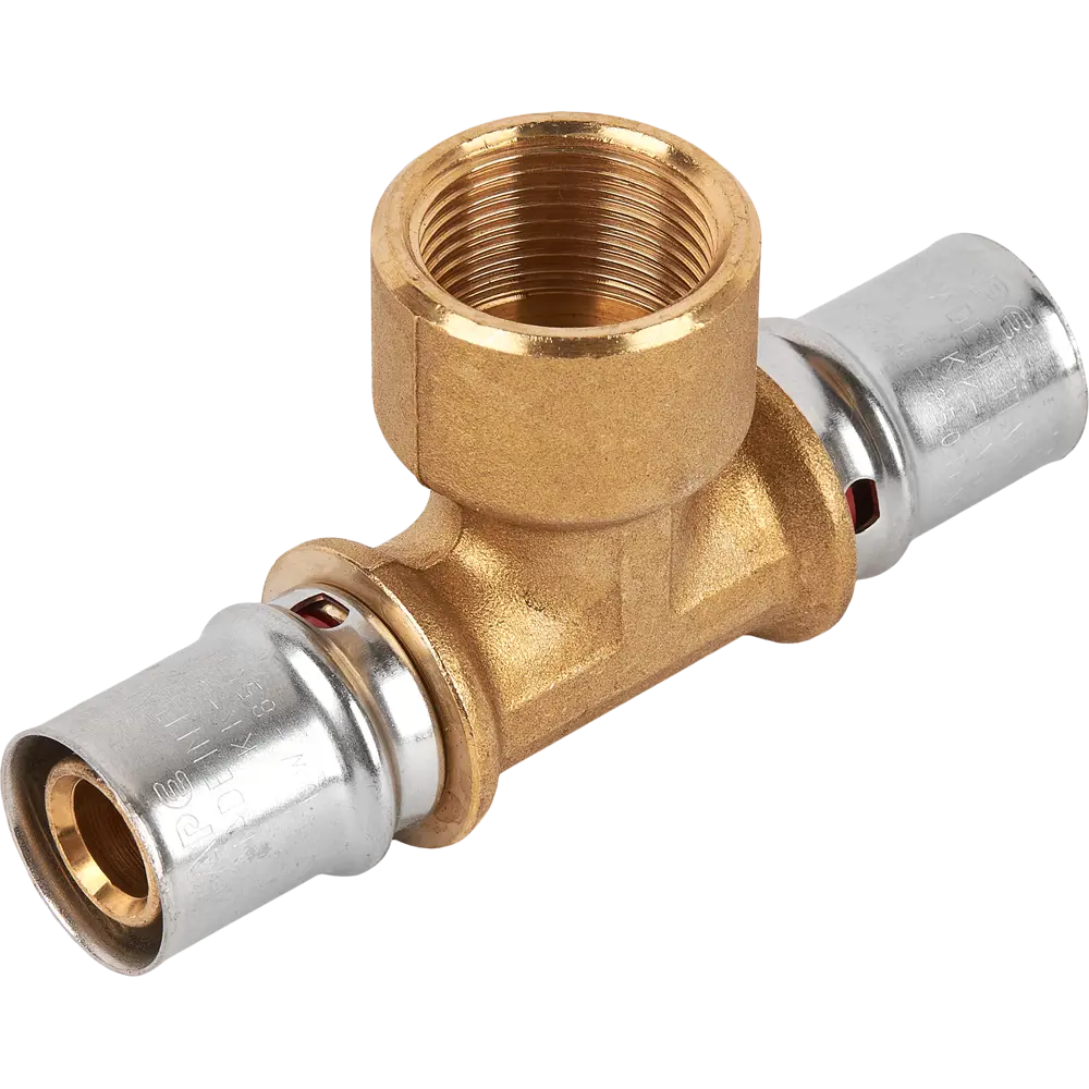 Тройник комбинированный Stout 20x3/4"x20 мм ВР латунь SFP-0007-003420 82306186 STLM-2181294 