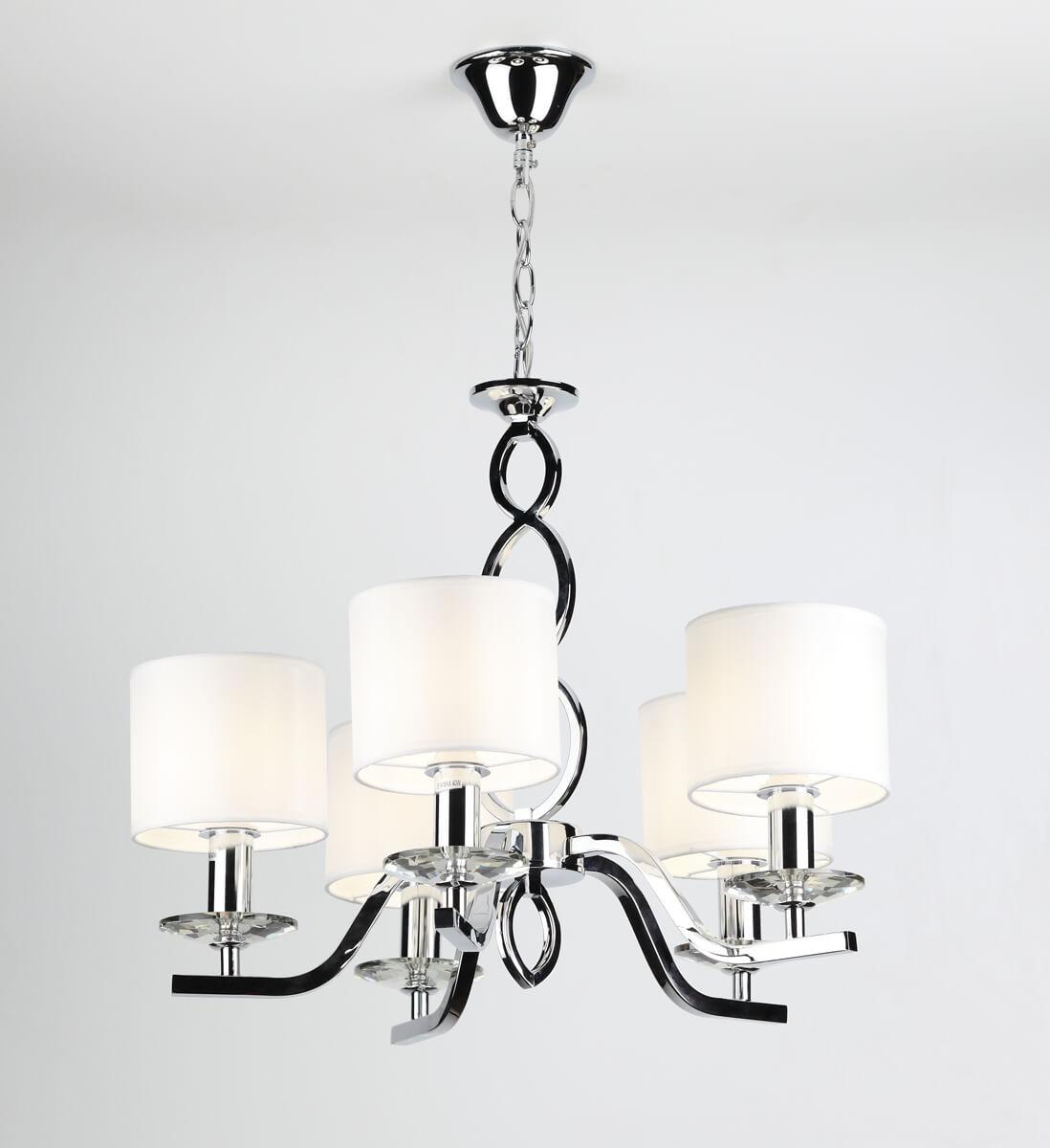 Подвесная люстра Rivoli Luciana 3021-205 RIVOLI ДИЗАЙНЕРСКИЕ, LUCIANA 337139 Хром;белый  - Вид №3