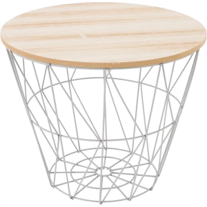 Столик журнальный Atmosphera Kumi 157055B ø39.5 h30.5 см серый