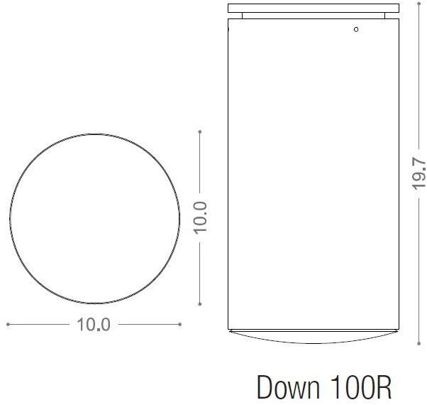 PURALUCE Светодиодный потолочный светильник прямого света из алюминия Down sun-id-1354997 - Вид №3