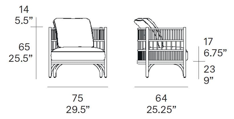 Ротанг стул EXPORMIM Cadenza ARCH-00089316 - Вид №2