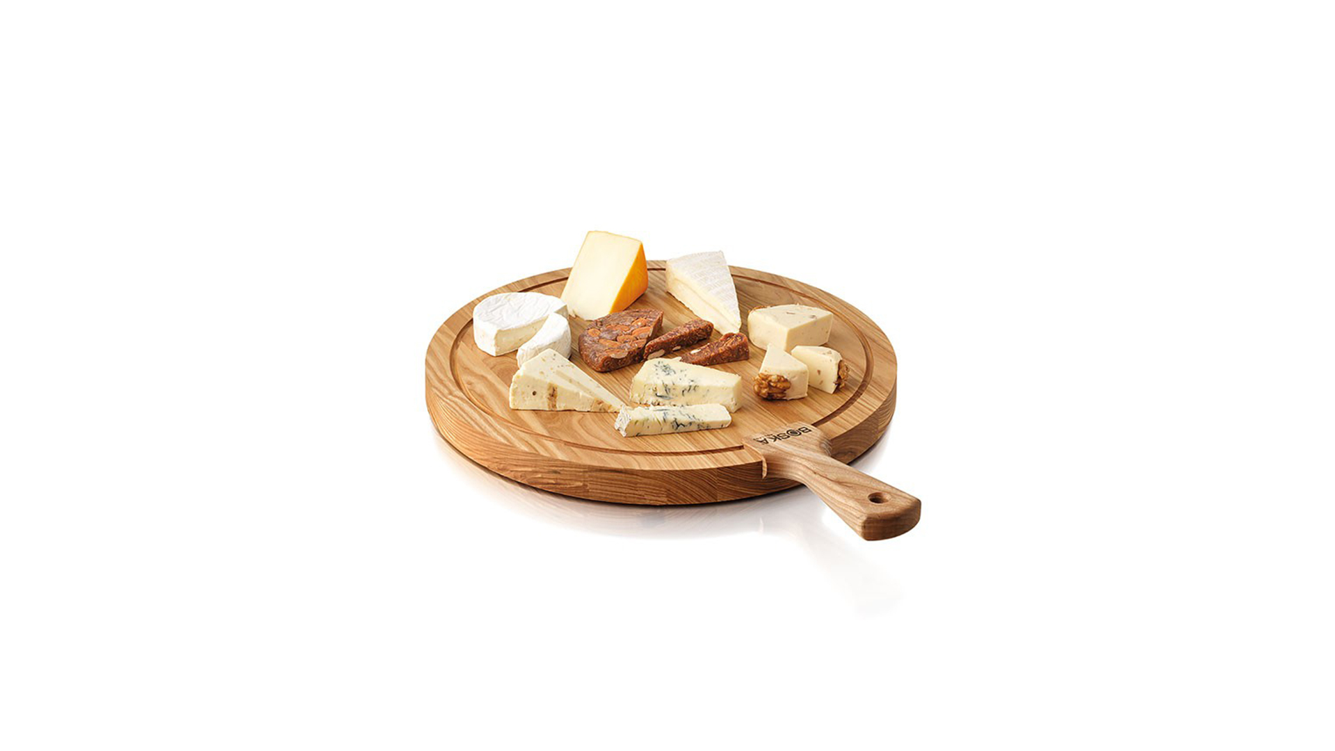 10599383 Boska Доска сервировочная для сыра, закусок и пиццы  Boska "Друзья" Д40см, дуб Дерево  - Вид №1