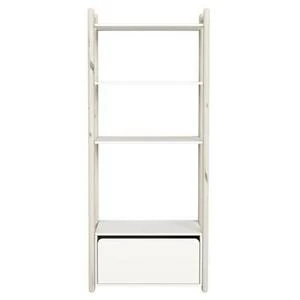 Гарнитур Maxi В, 1 полка и 1 комод, белый, искусственно состаренный