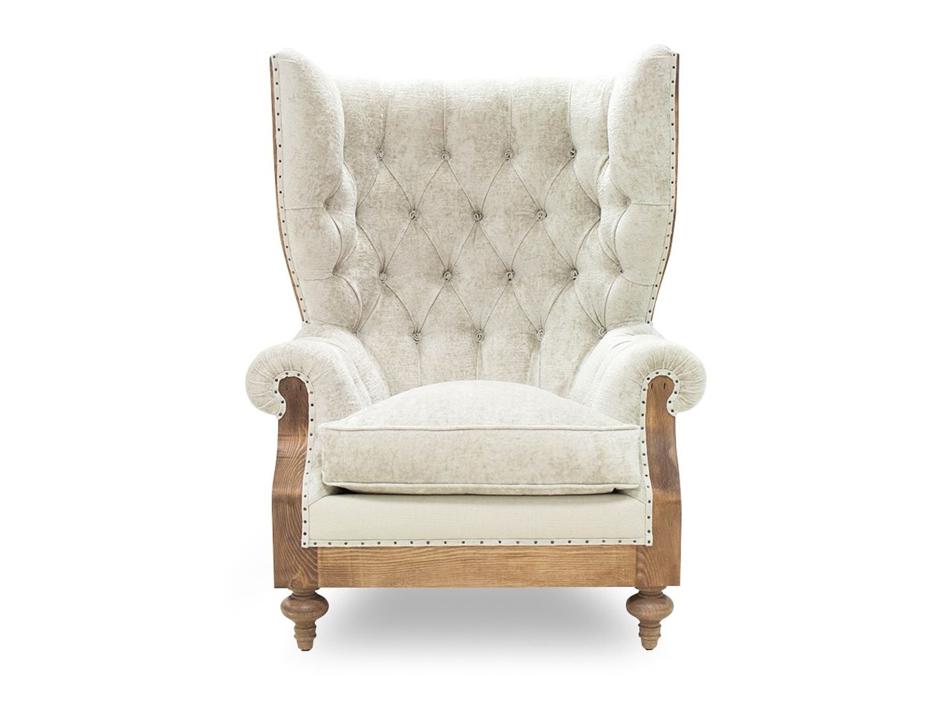 Бархатное кресло Bergère capitonné с подлокотниками CREARTE COLLECTIONS Sir Arthur Essence ARCH-00116645 - Вид №1