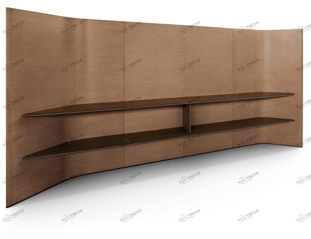 Poltrona Frau Отдельностоящая офисная перегородка из дуба L'ufficio - sistemi direzionali sun-id-1426568