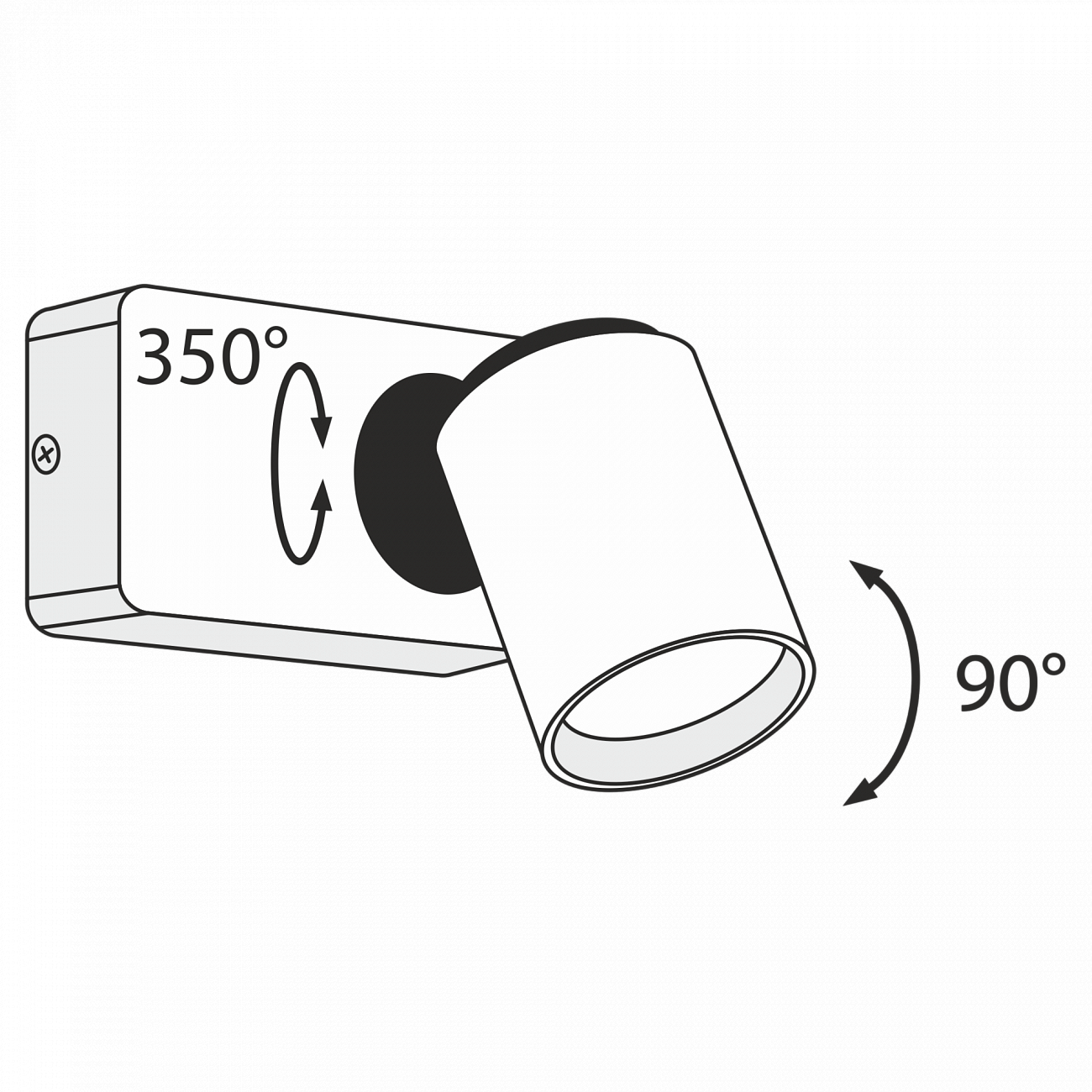 Светодиодный спот белый настенный Technical Alliot 01-W SP317-CW-01-W TECHNICAL CEILING & WALL 00-3957522 Белый  - Вид №1
