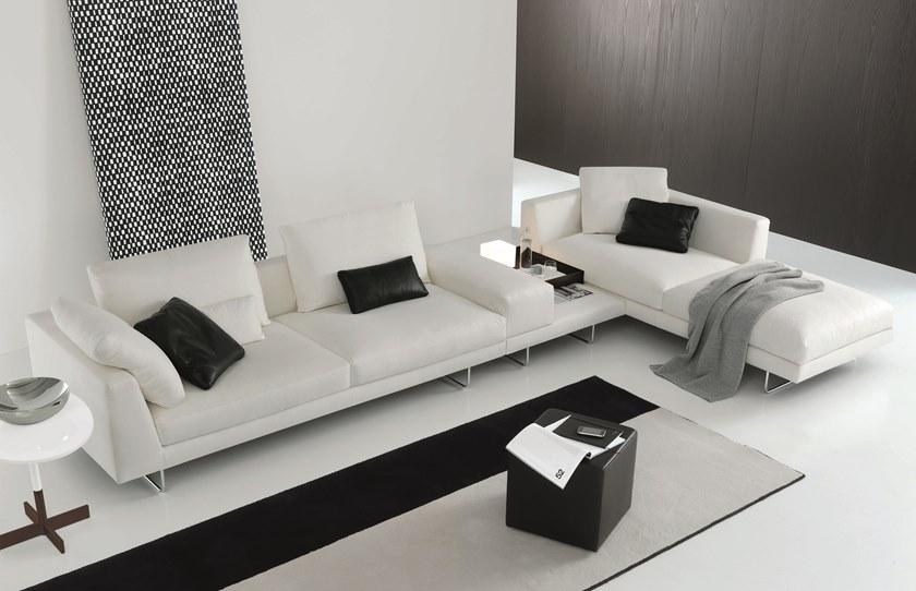 JESSE Кожаный диван на санках с шезлонгом Brian sun-id-1508349 - Вид №3