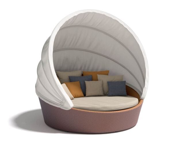 Ткань иглу сад диван с колесами DEDON ORBIT ARCH-00123601