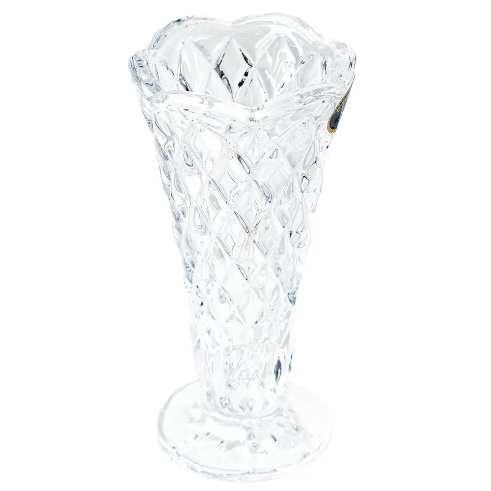 Ваза Bohemia Crystal Diamond стекло цвет прозрачный 12 см STLM-2070546 - Вид №1