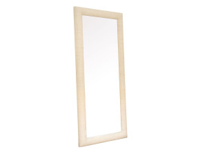 Прямоугольное зеркало с рамой из рафии