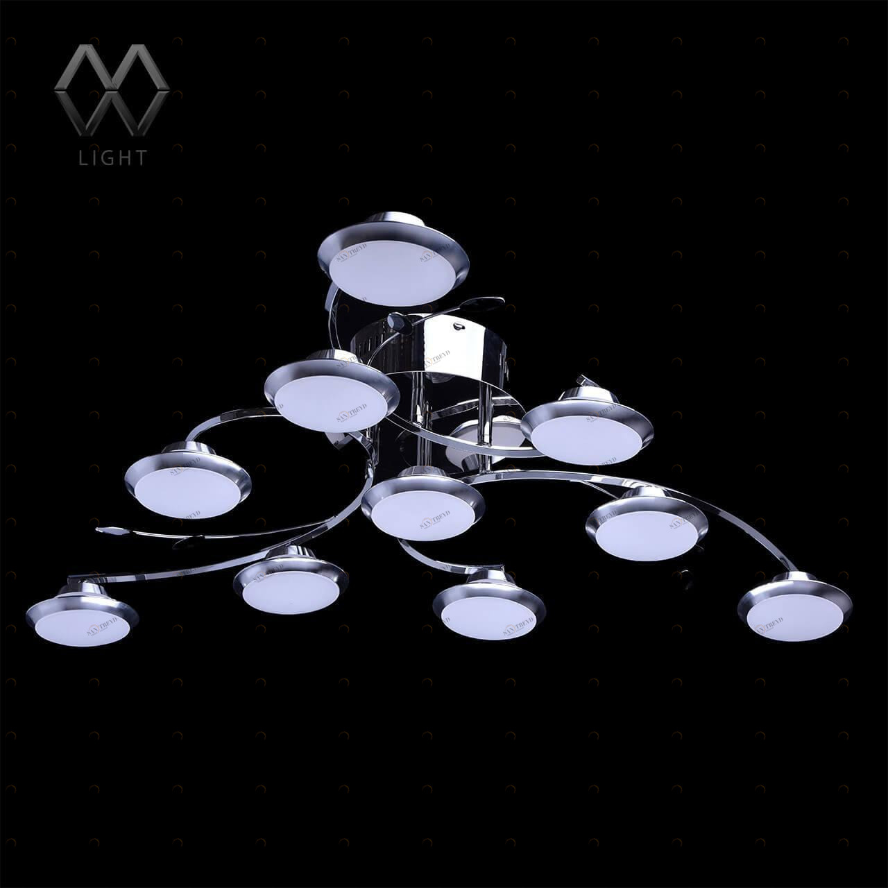 Потолочная люстра De Markt Нанси 308010910 DE MARKT ДИЗАЙНЕРСКИЕ, НАНСИ 00-3888558 Белый 