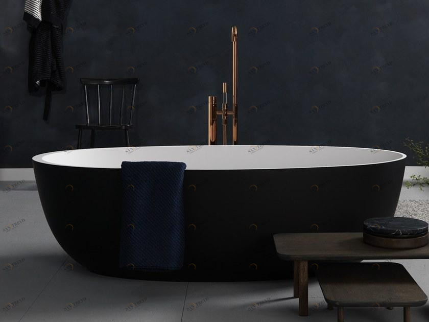 Not Only White Отдельностоящая овальная ванна из cristalplant® Loop sun-id-1384957