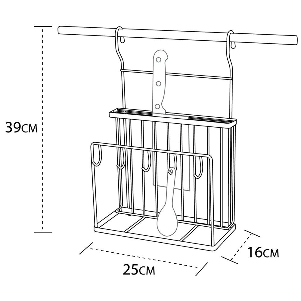 Органайзер для ножей и досок Delinia с крючками 18255167 STLM-0010139 - Вид №6