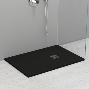 703354 Душевой поддон из минерального литья АНТРАЦИТ в комплекте с сифоном, Kerasan DOCCIA Италия