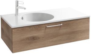 EB2516-R6-NR4 Тумба под столешницу 100 см, 1 ящик, белая ручка JACOB DELAFON ODÉON RIVE GAUCHE