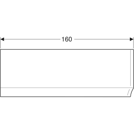 554.820.01.1 Передняя обшивка Geberit Renova для асимметричной ванны, правая Geberit  - Вид №9