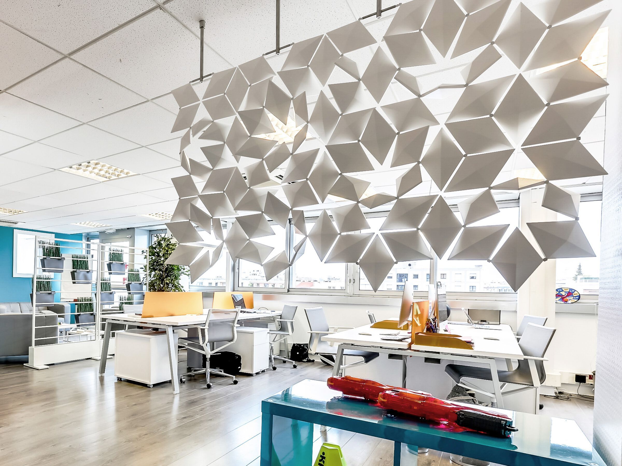 Подвесная перегородка bloomming FACET 136x89cm bianco ARCH-00110623