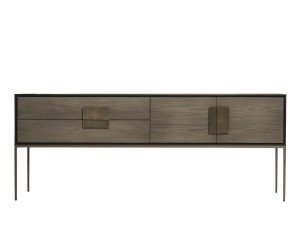 Деревянный шкаф с ящиками