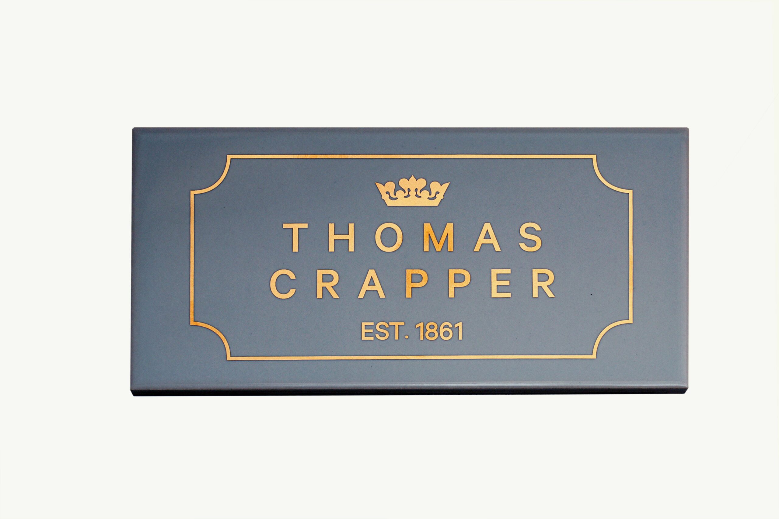 TCTINRGG Thomas Crapper Декоративная плитка с логотипом Rasa Grey Thomas Crapper  - Вид №1