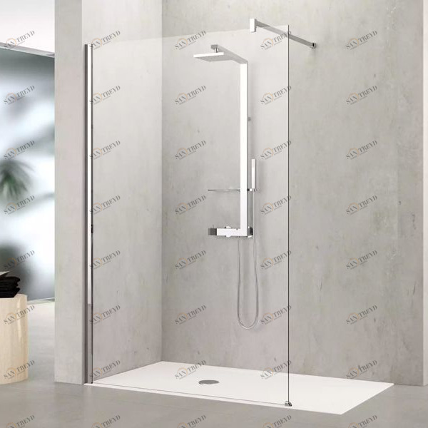 Novellini. Душевой уголок 90x90 см H с хромированным профилем KUADRA KUADH901K