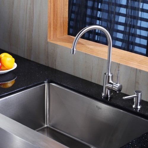 KHF200-30-KPF2160-SD20 Накладная раковина на столешницу  прямоугольная Krausru  - Вид №1