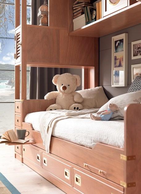 Caroti Модульная спальня с деревянным мостиком и выдвижной кроватью  Atmosfera teddy  - Вид №1