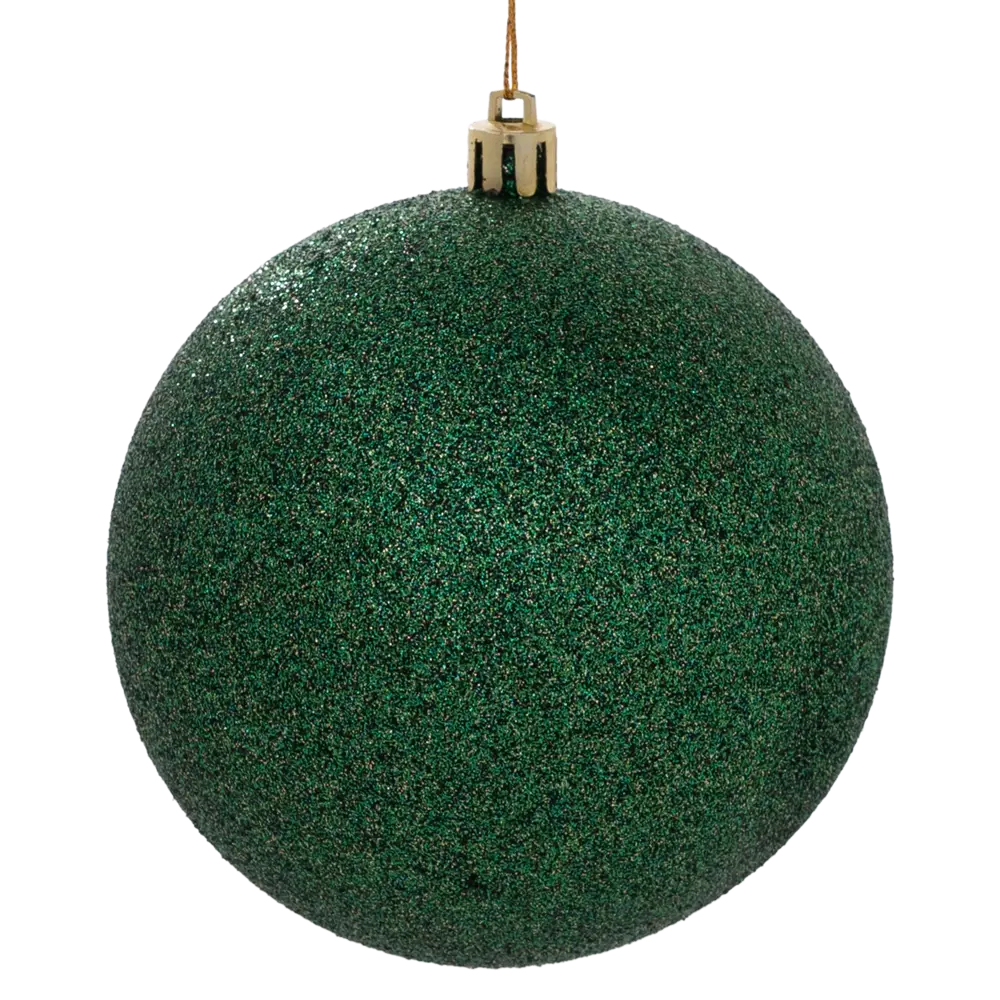 Набор елочных шаров KREAFORTA зеленые с блестками 8 шт. ø10 см 89420546 STLM-1580058 - Вид №6