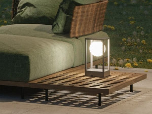 Аккумуляторная алюминиевая светодиодная наружная настольная лампа