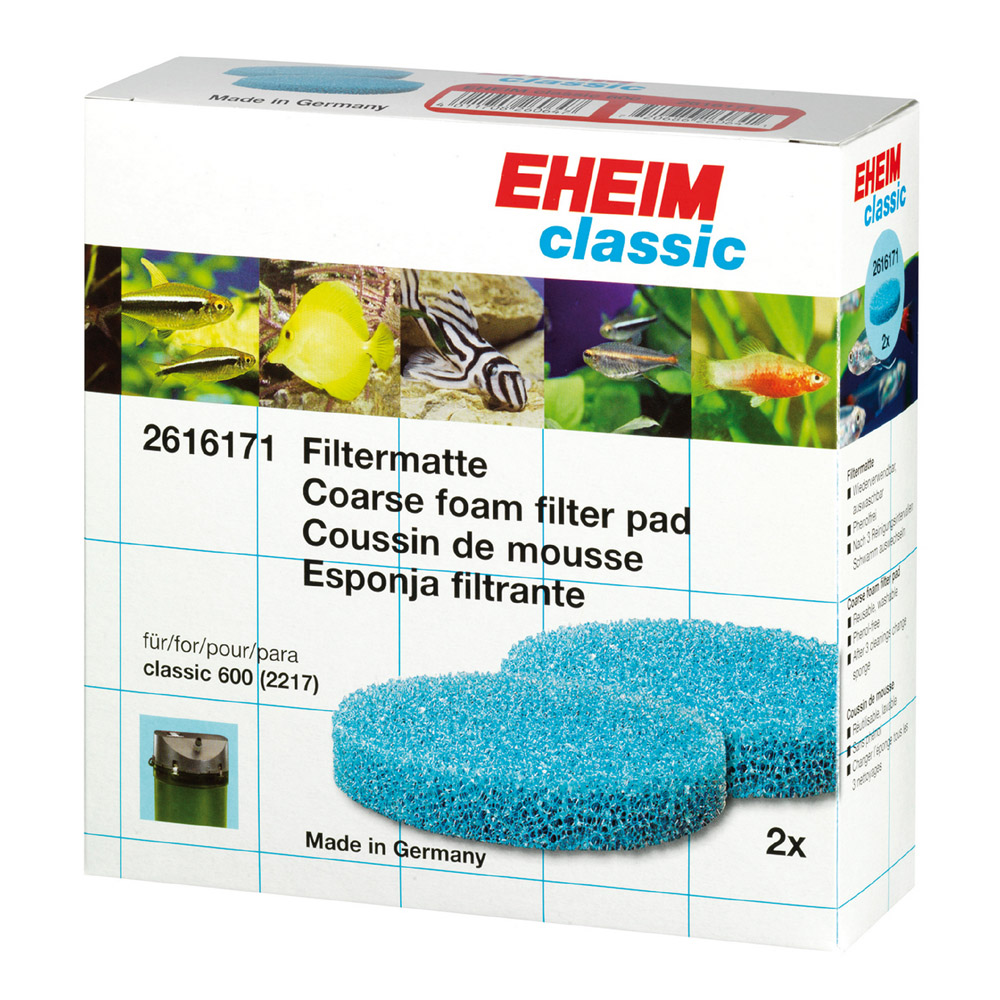 Т00017899 Наполнитель для фильтра Classic 600 поролон 2шт/уп EHEIM 
