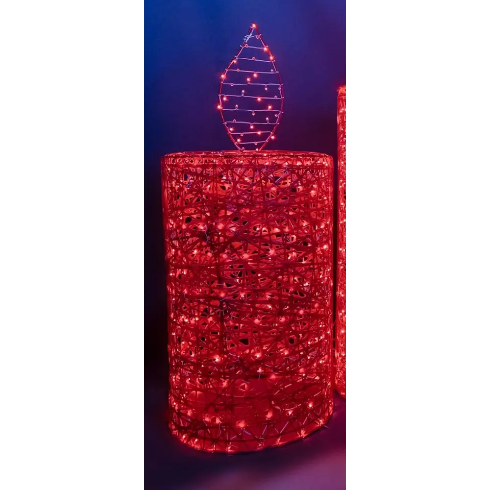Электрическая светящиеся фигура Свеча 200 LED 40x210x40 см теплый белый свет 86163999 STLM-2087306 AJURIO 