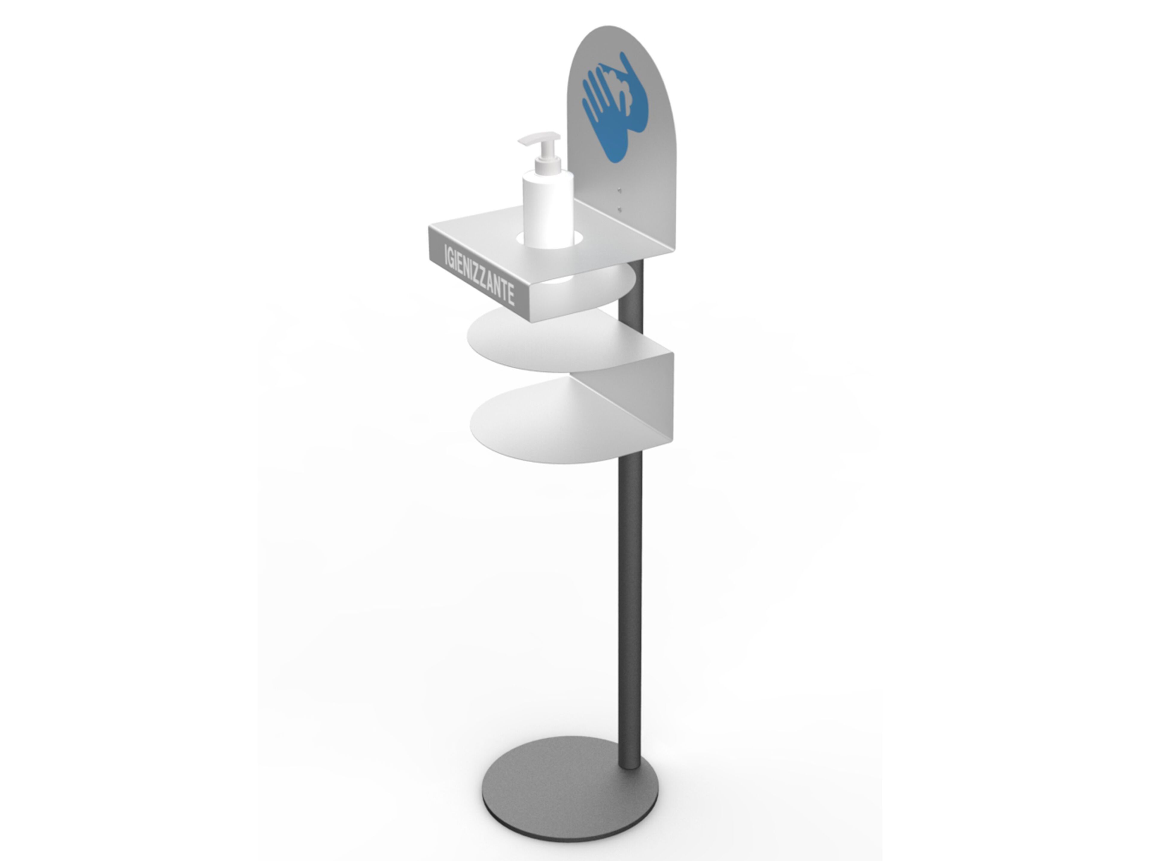 Металлический дезинфицирующий дозатор геля CITYSì SAFE ARCH-00092387