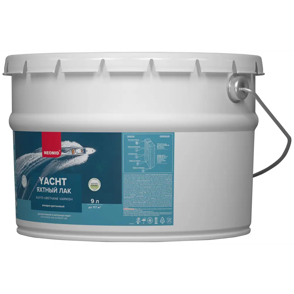 Яхтный лак NEOMID для дерева - защита и блеск 9 л 85180730 STLM-0059555 - Вид №3