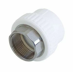 Муфта комбинированная KALDE D40х1 1/4" ВР под шестигранник белая