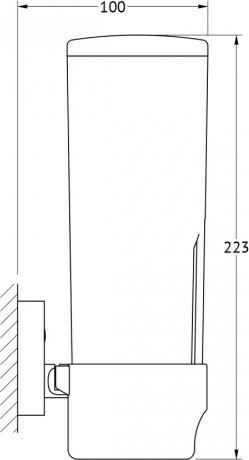 019 Контейнер для косметических дисков (пластик) ELL FBS Ellea - Вид №1