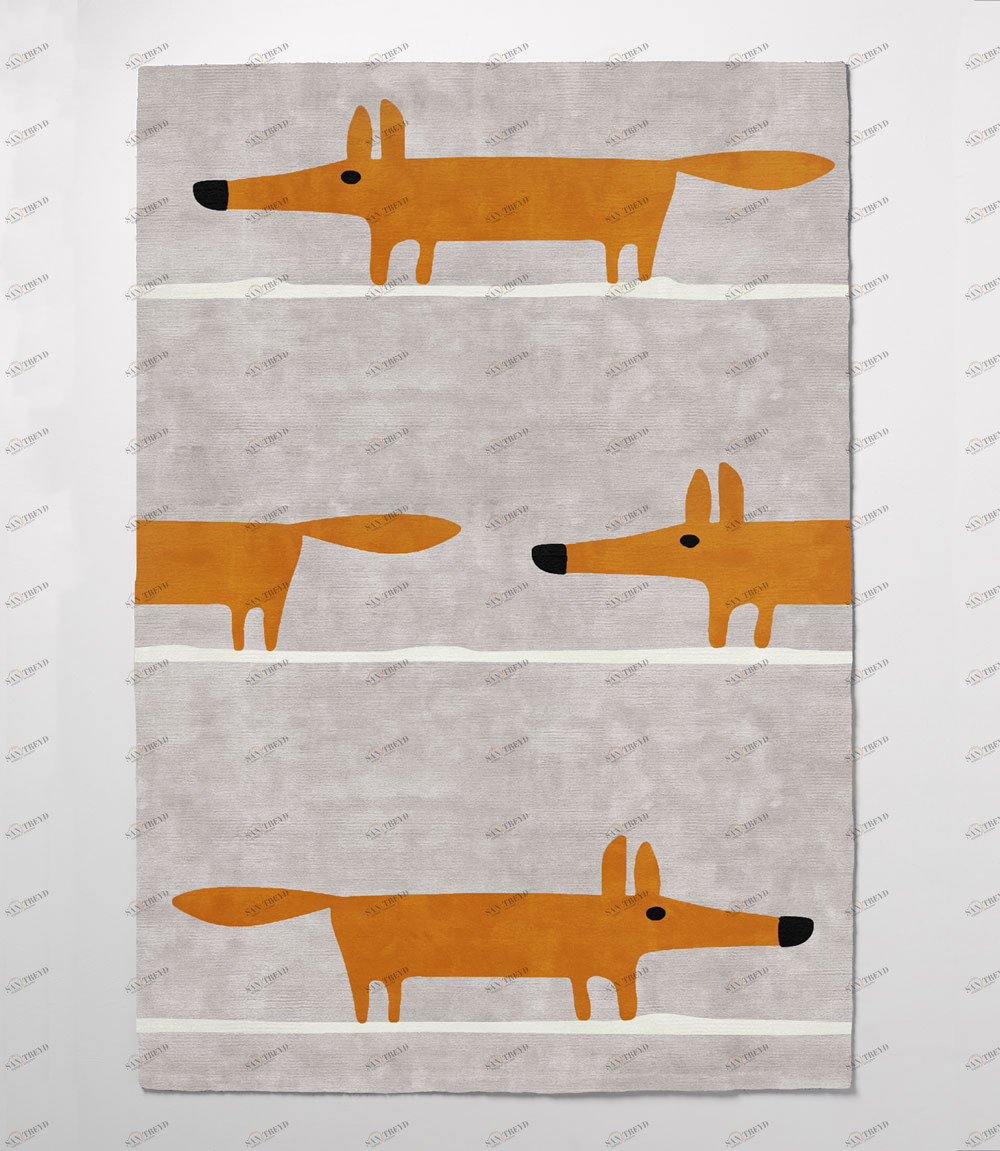 Ковер детский Fox-GreyBege 140х200 серый RUGBERRY FOX 326115 Бежевый