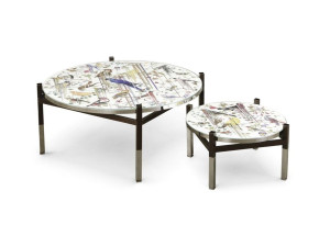 Многослойный круглый журнальный столик