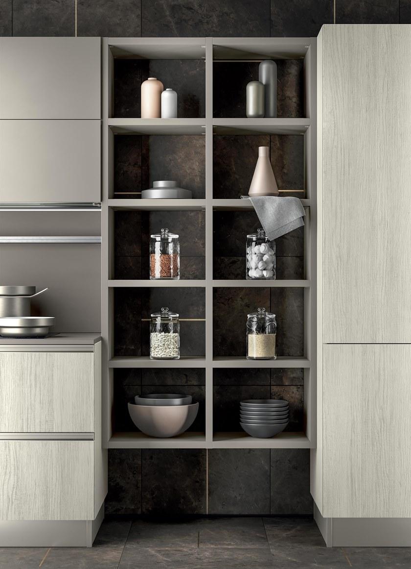 Febal Casa Лакированная линейная кухня со встроенными ручками sun-id-1444141 - Вид №2