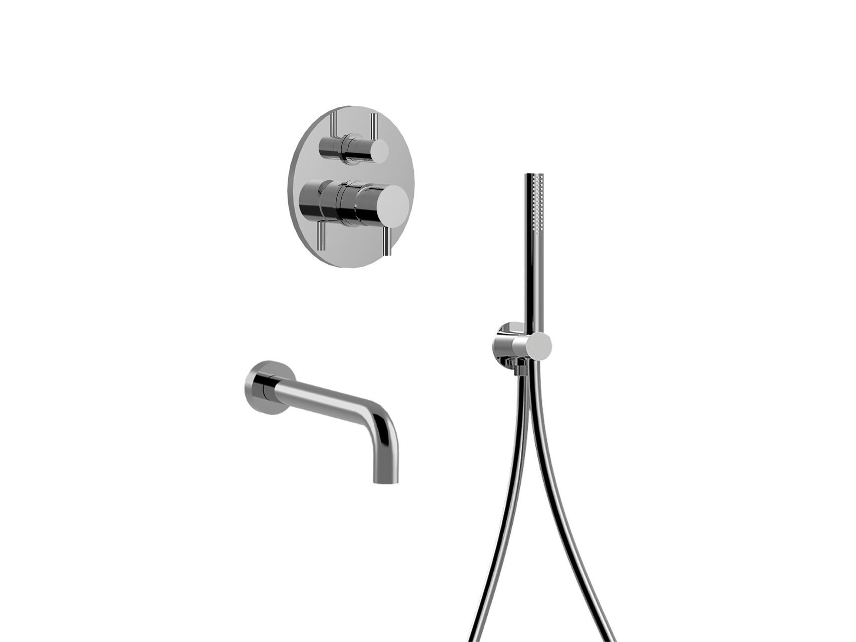 Встраиваемый смеситель для ванны с ручным душем Rubinetteria Giulini My Future Deluxe ARCH-00049131 - Вид №1