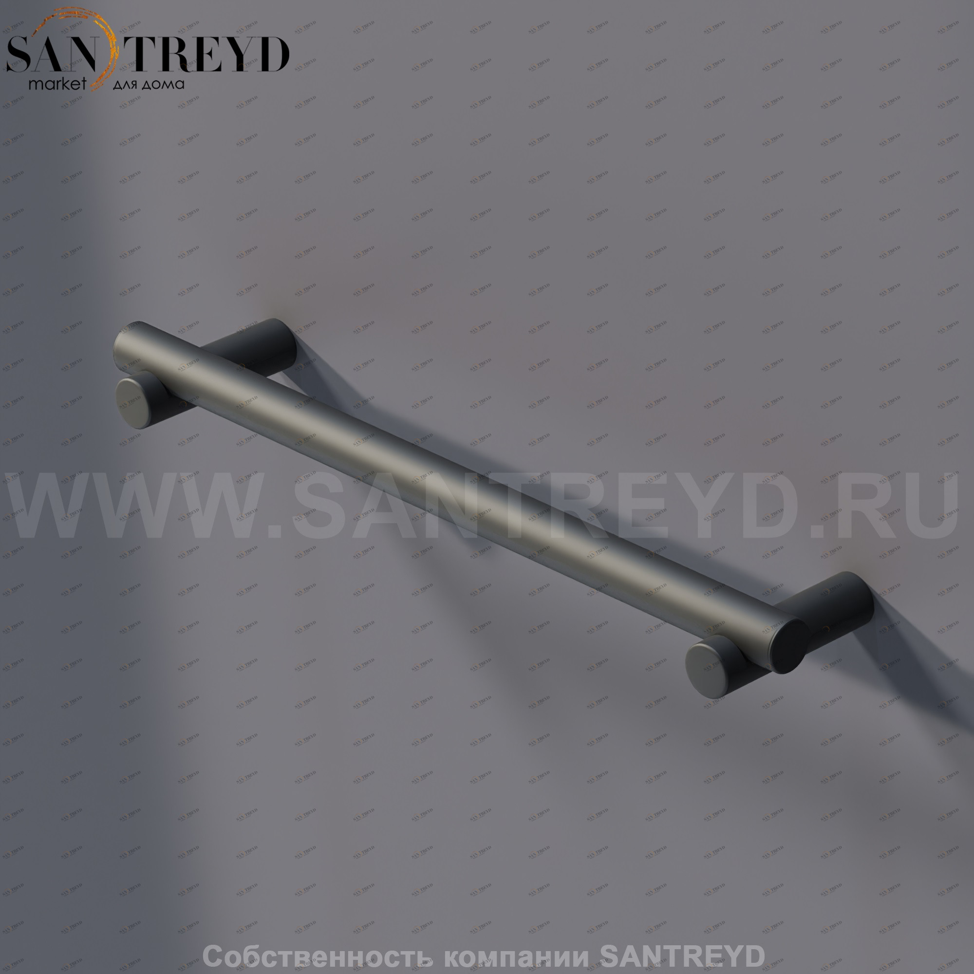 Agape DOT LINE Полотенцедержатель или базовый опорный элемент 50,4 см настенный черный ADTL0450.N ADTL0450N