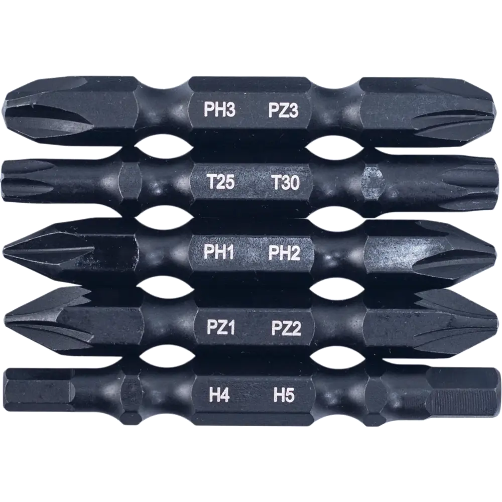 Набор двусторонних магнитных бит RAGE для шуруповерта, 5 предметов 89420847 STLM-1564297