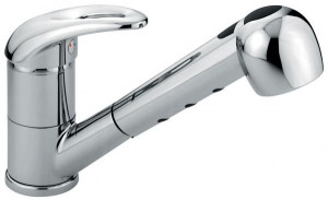 7065RCR Смеситель Luxor с вытяжным изливом для кухни, цвет хром