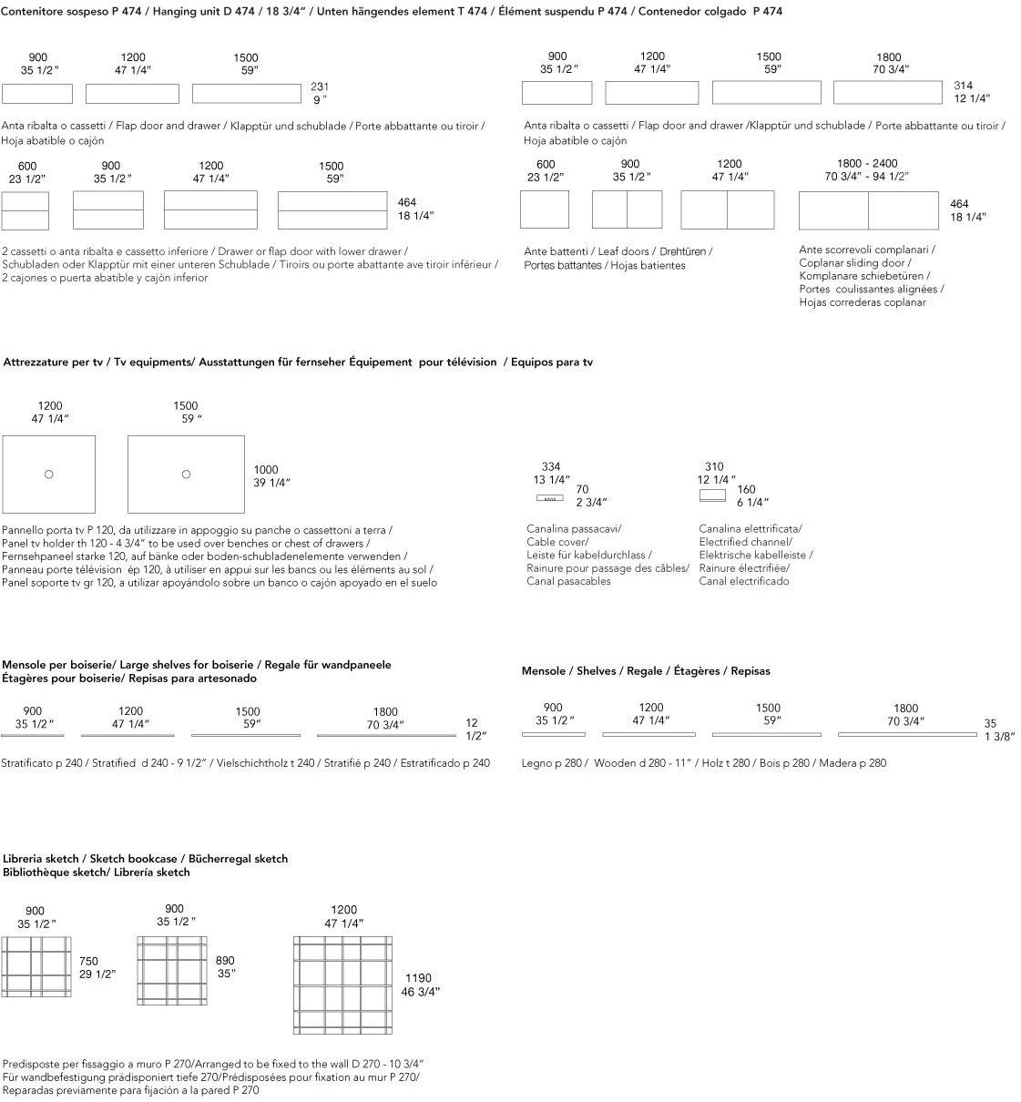 Poliform Модульная лакированная стенка для хранения с подставкой под телевизор sun-id-1460322 - Вид №17