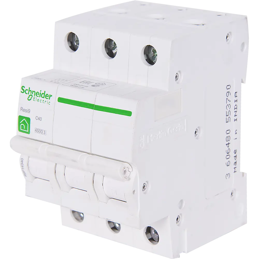 Автоматический выключатель Schneider Electric Resi9 3P 40 A 4.5 кА C 16600297 STLM-2147853 