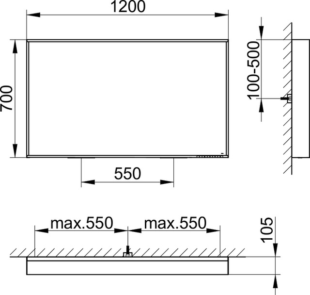 33097ZZ2500 Зеркало с подсветкой KEUCO Plan - Вид №12