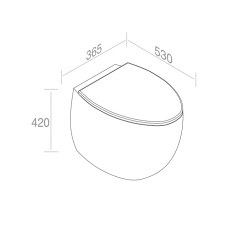S557T0R0V7.257 Приставной унитаз напольный Медный A. e T. Italia Dot Италия AeT ITALIA DOT 2.0 - Вид №1