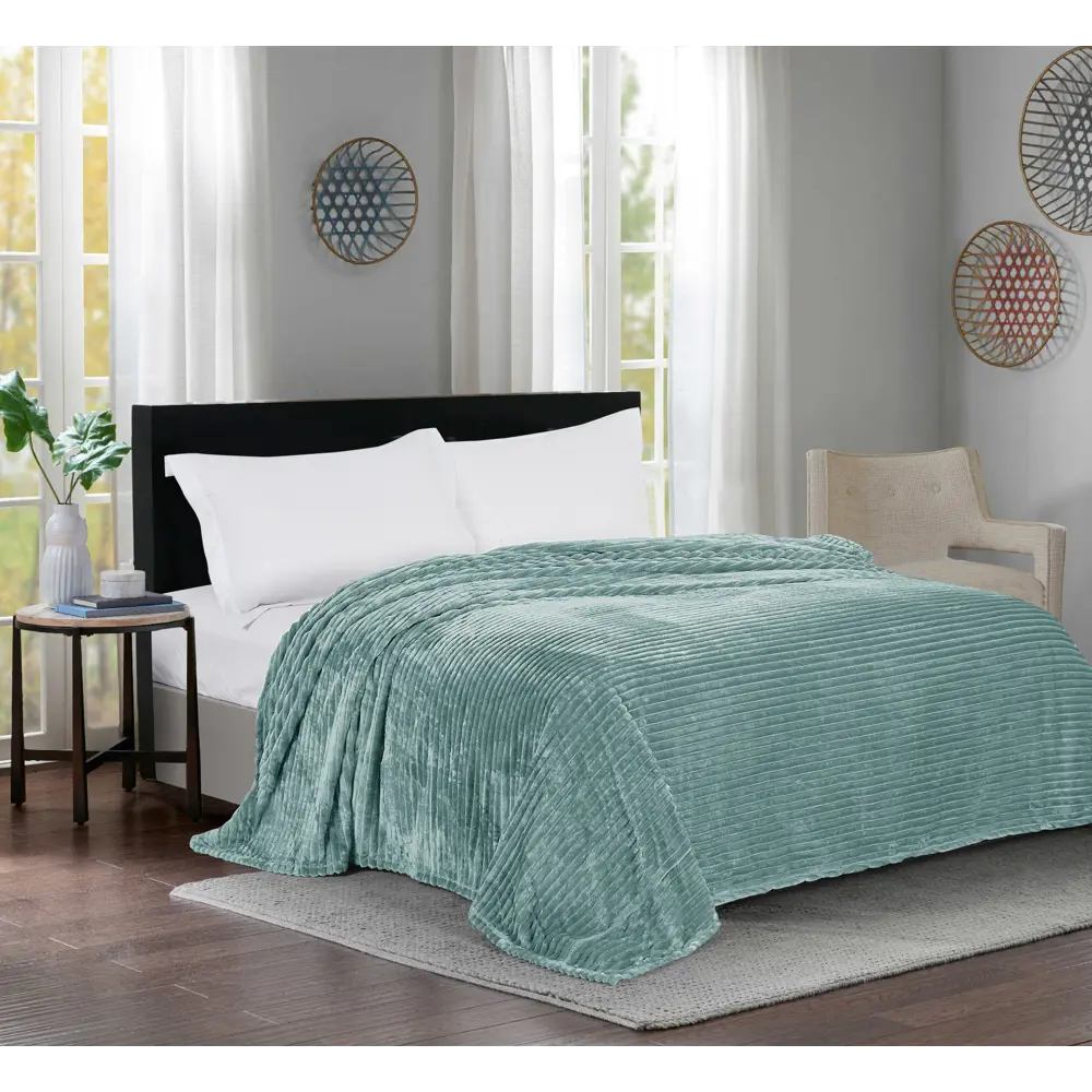 INSPIRE Line Celadone 4 — дизайнерский велсофт плед для уютного интерьера 89025384 STLM-1048494 - Вид №3