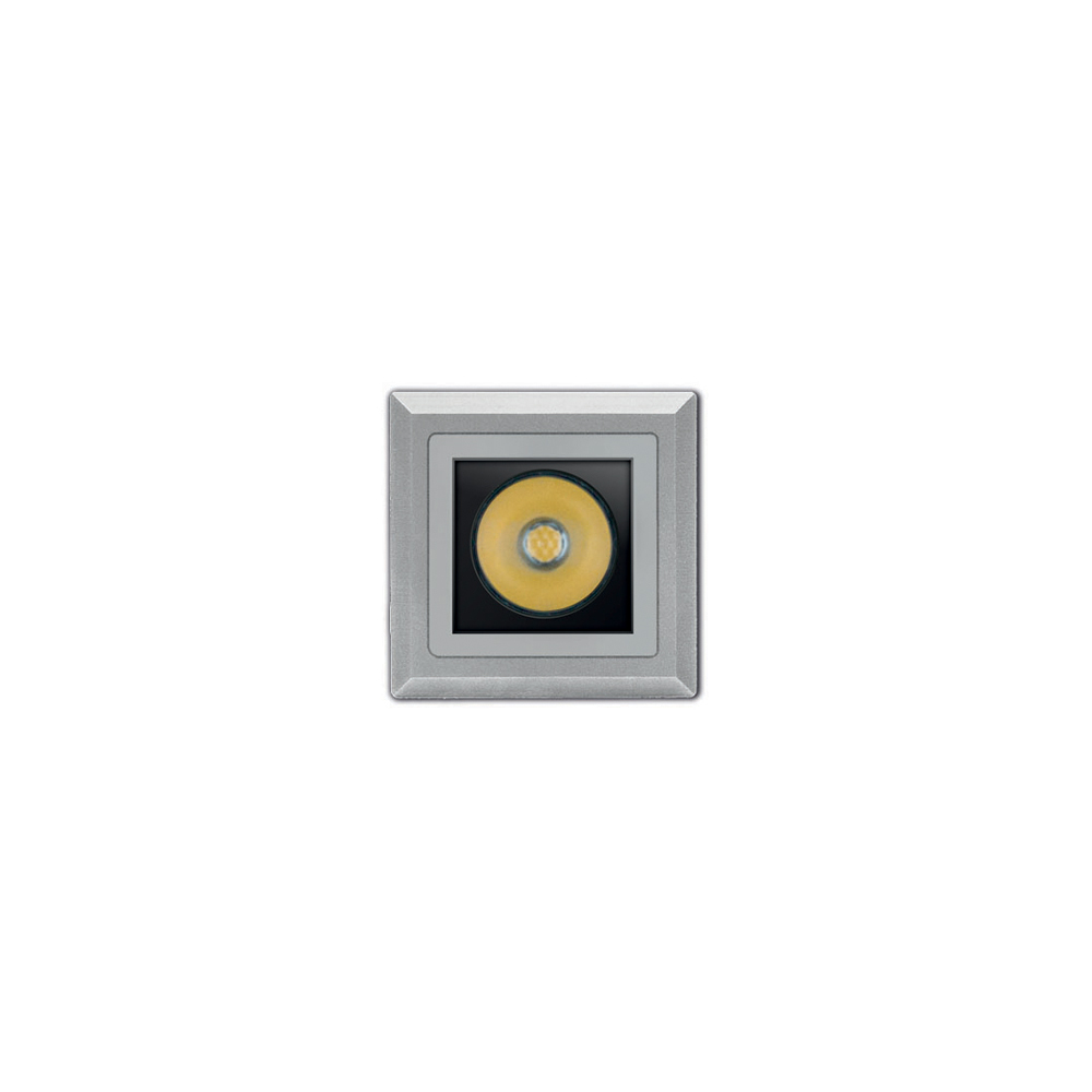 8470013 Встраиваемый в пешеходный пол Platek NANO FULL INOX QUADRATO  NANO FULL INOX - 1 LED 3000K 21° 