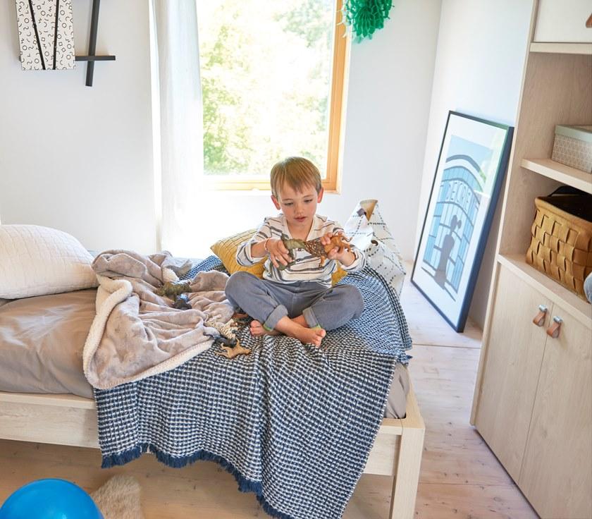 GAUTIER Односпальная кровать из меламина Lodge 1a21100 - Вид №3